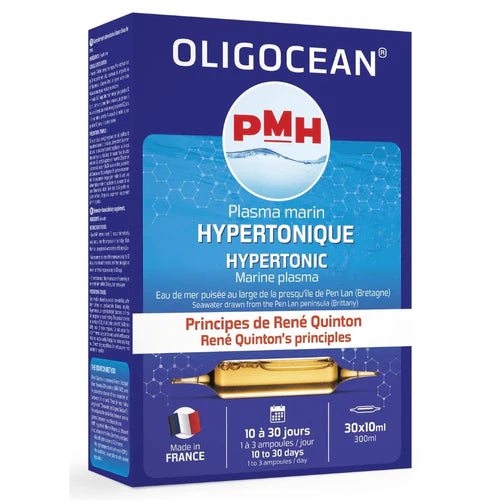 PLASMA MARINA HIPERTONIC OLIGOCEAN – METODA QUINTON, 30 FIOLE X 10ML, 300ML