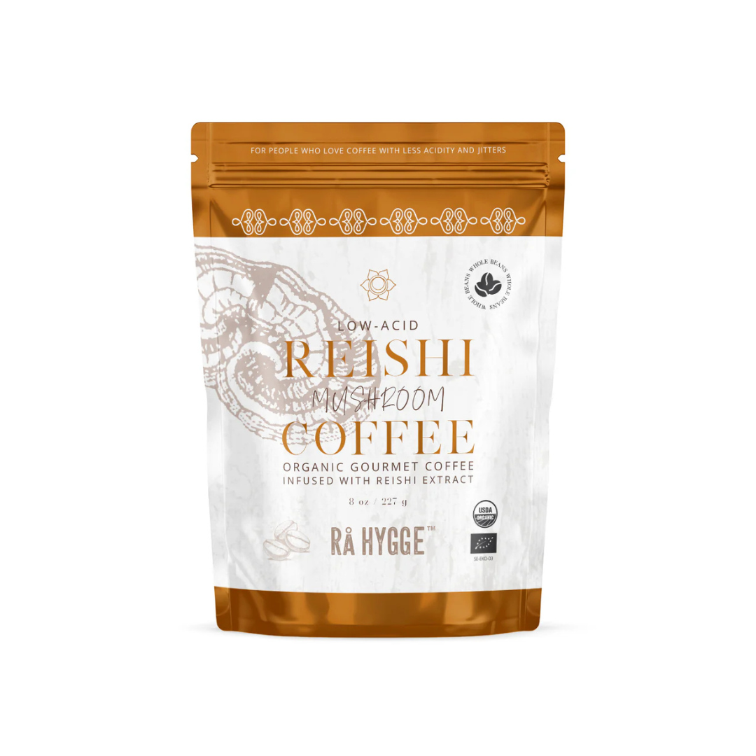 Cafea boabe cu Extract de ciuperci Reishi 227g