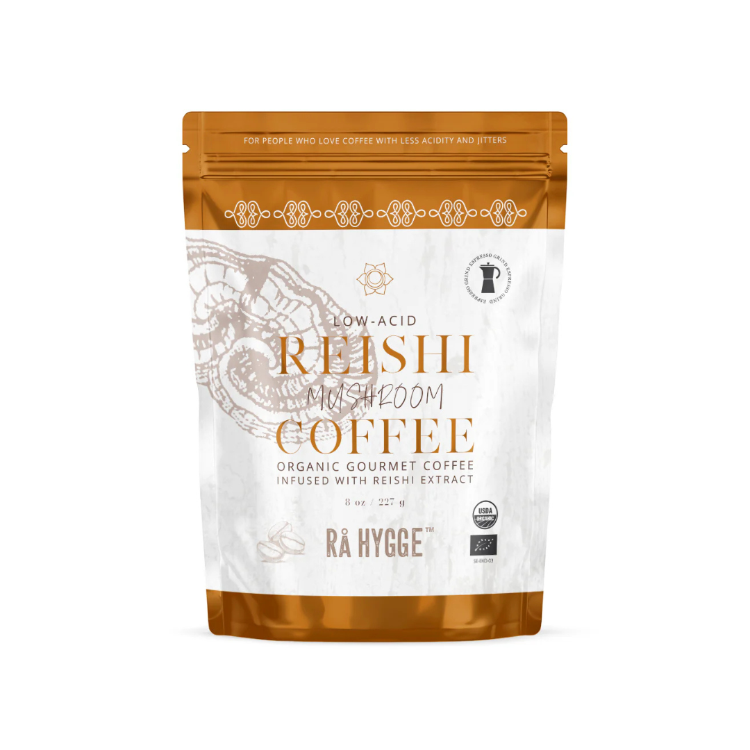 Cafea Espresso Macinata cu Extract de ciuperci Reishi 227g