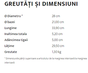 Tigaie adanca din inox - Colectia MUTINE