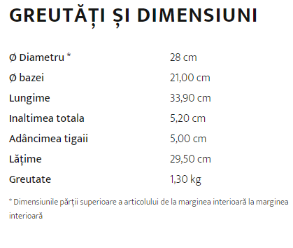 Tigaie adanca cu strat anti-aderent - Colectia STRATE