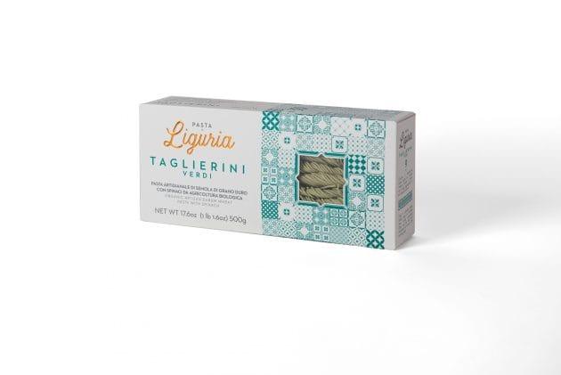 Taglierini Bio Artizanale cu Spanac din Faina de Grau dur Semolina, 500g - Biotiful Brands
