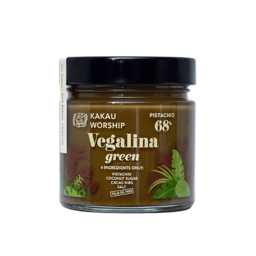 VEGALINA GREEN - Crema de fistic, zahar de cocos & bucatele de cacao BIO - Biotiful Brands