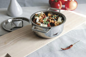 Oala de inox cu capac – Castel Pro cu maner fix - Biotiful Brands